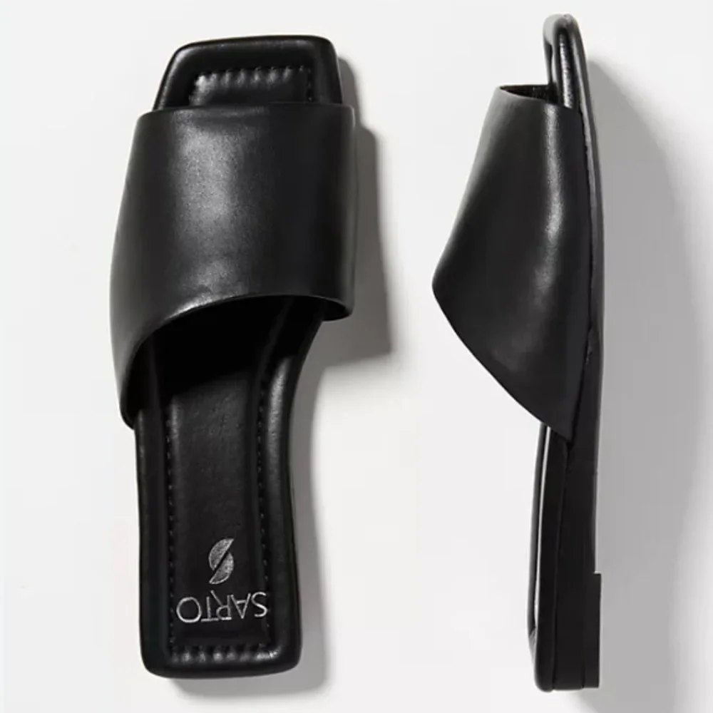 Franco Sarto Bordo Slide Sandal In Black